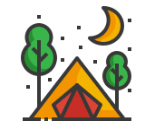 Icône camping